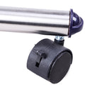 Stender Appendiabiti Larghezza e altezza regolabili con Ruote in Acciaio Inox 160x170 cm 