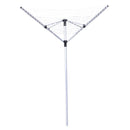 Stendibiancheria Pieghevole a Ombrello da Esterno Altezza Regolabile in Alluminio 138x138x195 cm 