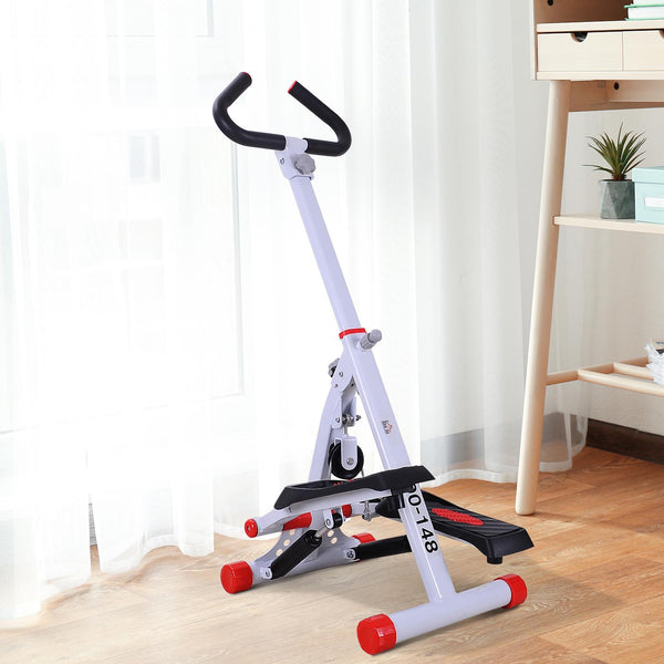 sconto Stepper avec poignées et ordinateur en aluminium blanc 49x37,5x110 cm