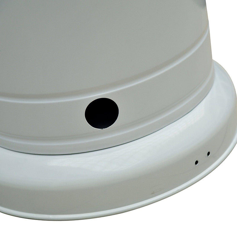 Stufa da Esterno Fungo a Gas in Ferro Patio Heater Bianca 