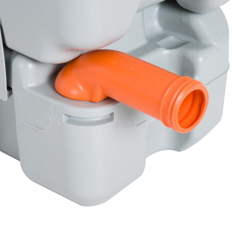 Toilette Wc Chimico Portatile 20L per Disabili e Anziani Camper Campeggio 41.5x36.5x42 cm 