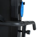 Tapis Roulant Elettrico Pieghevole Schermo LCD Velocità: 1-12Km/h con Tubi d'Acciaio Nero 146x69x125 cm 