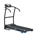 Tapis Roulant Elettrico Pieghevole Schermo LCD Velocità: 1-12Km/h con Tubi d'Acciaio Nero 146x69x125 cm 