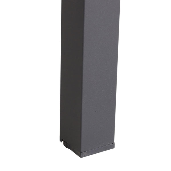 online Table Extensible pour Maison et Jardin Noir 160x80x75 cm