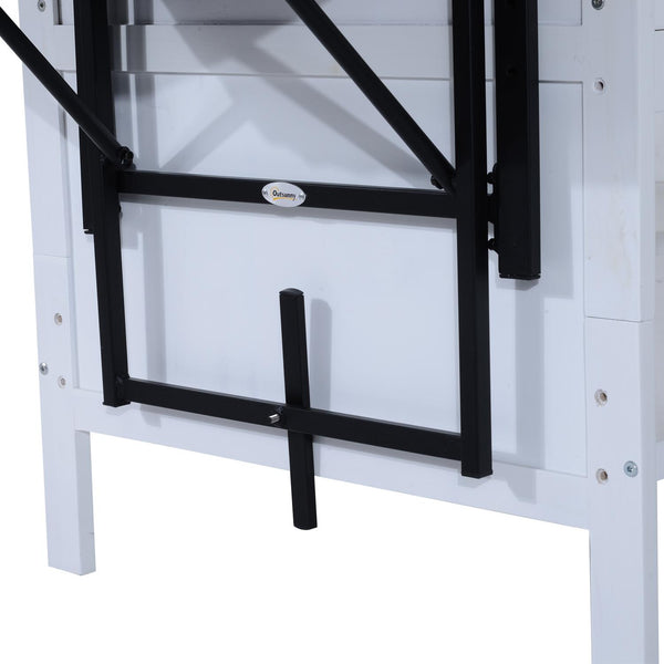 Table de balcon pliable en rotin synthétique noir 58x55x64 cm online