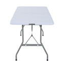 Tavolo da Campeggio Picnic Pieghevole Portatile Richiudibile in Valigia in PE 180x74x74 cm 