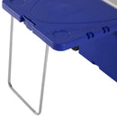 Set Tavolo da Campeggio con Box Refrigerante e 2 Sedie Pieghevoli 