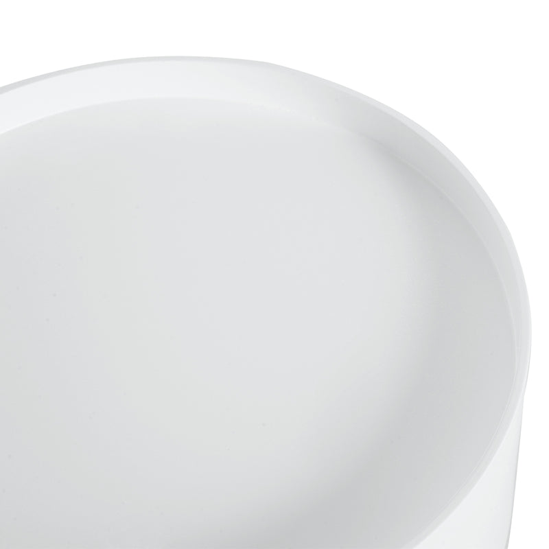 Tavolino da Salotto Moderno con Cassetto in Legno Bianco Ø38x45 cm 