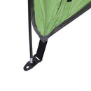 Tenda da Spiaggia con Corde e Paletti e Finestra in Poliestere Verde 