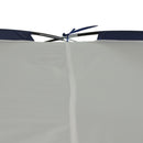Tenda da Spiaggia Campeggio Pieghevole Protezione UV Bianco e Blu 3.5x3.5x2.3m 