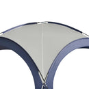 Tenda da Spiaggia Campeggio Pieghevole Protezione UV Bianco e Blu 3.5x3.5x2.3m 