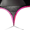 Tenda da Spiaggia Campeggio Protezione Raggi UV Nera e Rossa 3.3x3.3x2.55 cm 