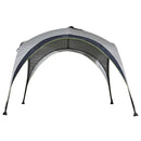 Tenda da Campeggio 3x3m Gazebo da Giardino con Corde e Picchetti in Poliestere Bianco e Blue 