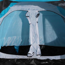 Tenda Igloo da Campeggio 6 Persone 500x300x200 cm Blu e Grigio 