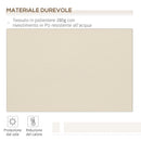Tenda da Sole Avvolgibile 3.65x2.5m in Poliestere e Alluminio Beige 