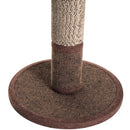 Tiragraffi a Colonna per Gatti con Pallina Marrone 30x30x46 cm 