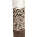 Tiragraffi a Colonna per Gatti con Pallina Marrone 30x30x46 cm 