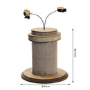 Struttura Tiragraffi in Cartone Ondulato Erba Gatta Ø39x38.5 cm 