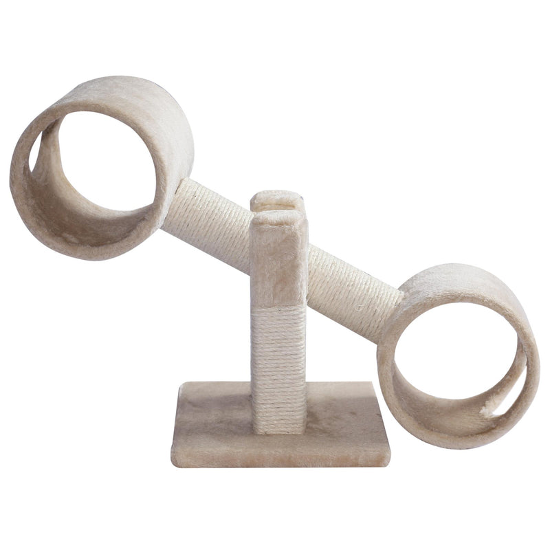 Struttura Gioco per Gatti Tiragraffi Beige 67x30x26 cm 