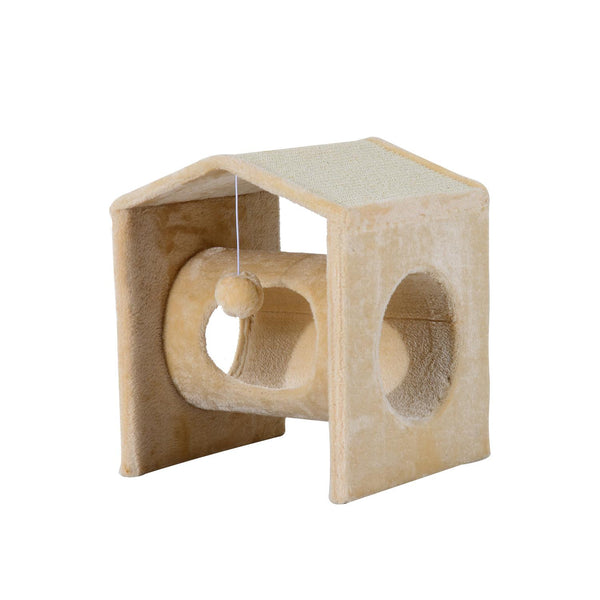 Arbre à chat pour chat jouet avec 3 trous et boule en peluche et sisal 36x35x43 cm acquista