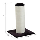 Palo Colonna Tiragraffi per Gatti in Legno e Sisal naturale Marrone crema 50x50x72 cm 