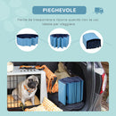 Piscina Pieghevole per Cani in PVC Azzurro Ø160x30h cm 