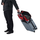 Trasportino Borsa Pieghevole per Cani Gatti Animali Domestici 43x22x27 cm Rosso 