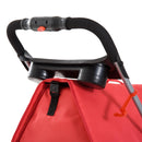 Passeggino per Cani Pieghevole Rosso 82x47x101 cm 