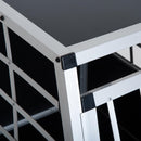 Gabbia Box per Trasporto Cani Lega d'alluminio Nero argento 65x91x69 cm 