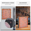 Cassettiera Box per Accessori Minuteria Arancione 38x16x47.5 cm 