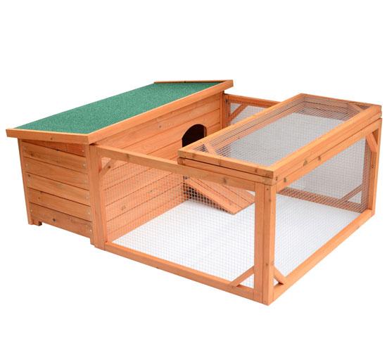 Pollaio Gabbia per Galline in Legno di Abete 100x125x49 cm 