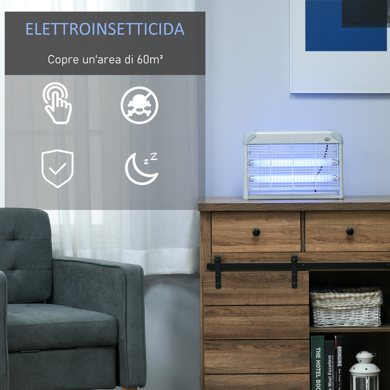 Zanzariera Elettrica 20W 37.5x8.5x26.5 cm 