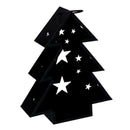 Lanterna in Metallo albero nero cm 27x7,5xh32,5