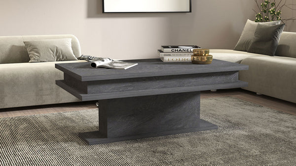 prezzo Tavolino Soggiorno 100x55x42 cm Little Big Report Grigio