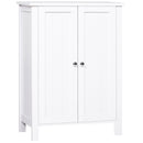 Mobiletto da Bagno 2 Ante Bianco 60x30x80 cm 