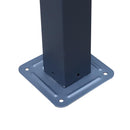 Pergola da Giardino 3x3m in Metallo Nero 