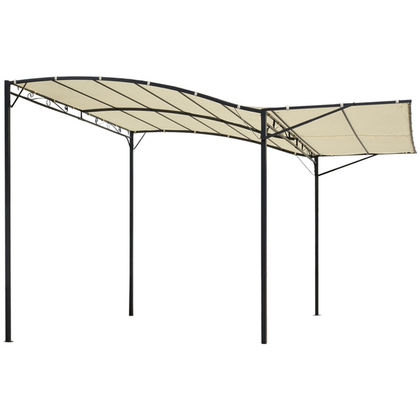prezzo Pergola de jardin 2,39x2,5x2,39m en acier avec couverture en tissu beige
