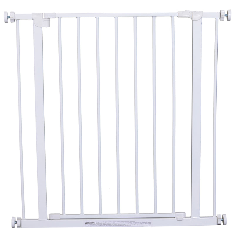 Cancelletto di Sicurezza per Animali Domestici Bianco 76x72-82 cm 