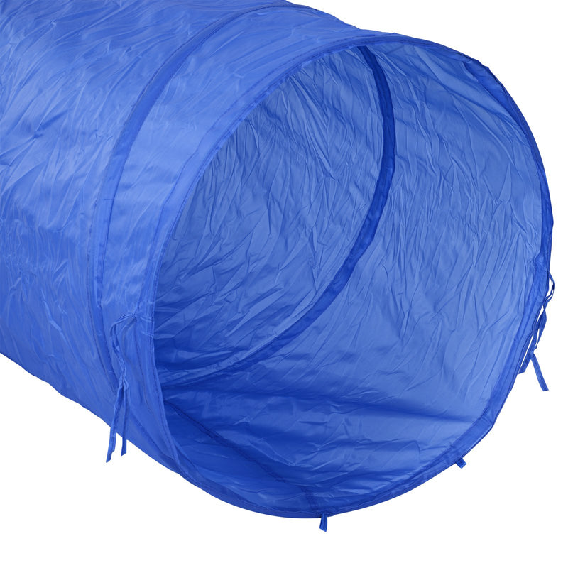 Set Addestramento Cani da Esterno Bianco Arancione Blu Ø60x300 cm 