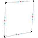 Set Addestramento Cani da Esterno Bianco Arancione Blu Ø60x300 cm 