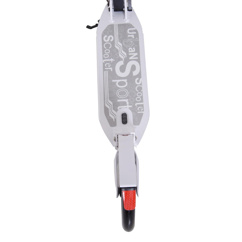 Monopattino per Ragazzi Pieghevole Regolabile 90-105 cm Bianco 