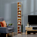 Set 2 Librerie Mobiletti 6 Ripiani in Legno MDF 21x19.2x88.3 cm 