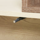 Libreria Scaffale a Ripiani Salvaspazio per Soggiorno in Legno 141x29x176 cm Bianco Rovere 