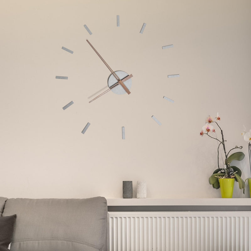 Orologio da Parete Moderno Grigio 