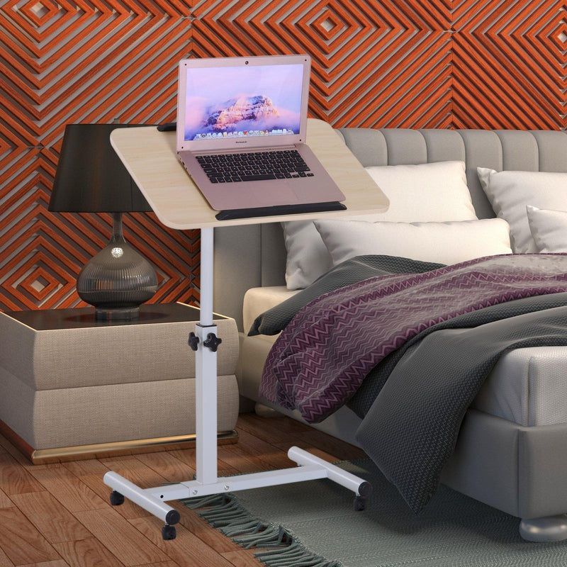 Tavolino da Lavoro Inclinabile in Legno e Metallo 60x40x64-90 cm 