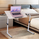 Scrivania Tavolino Porta Pc da Ufficio  in Legno e Metallo 80x40x45-65.5 cm 