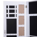 Specchio da Terra Armadio Portagioie Bianco 48x40x160 cm 