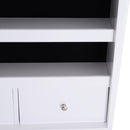 Specchio da Terra Armadio Portagioie Bianco 48x40x160 cm 