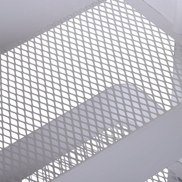 Chariot de Cuisine Polyvalent Gain de Place 3 Niveaux en Acier Blanc 44x38x88 cm acquista