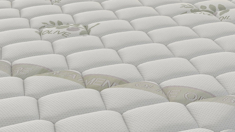 Materasso in Memory e Molle Rivestimento Olive Oil H25 Valiani Isabel Varie Misure